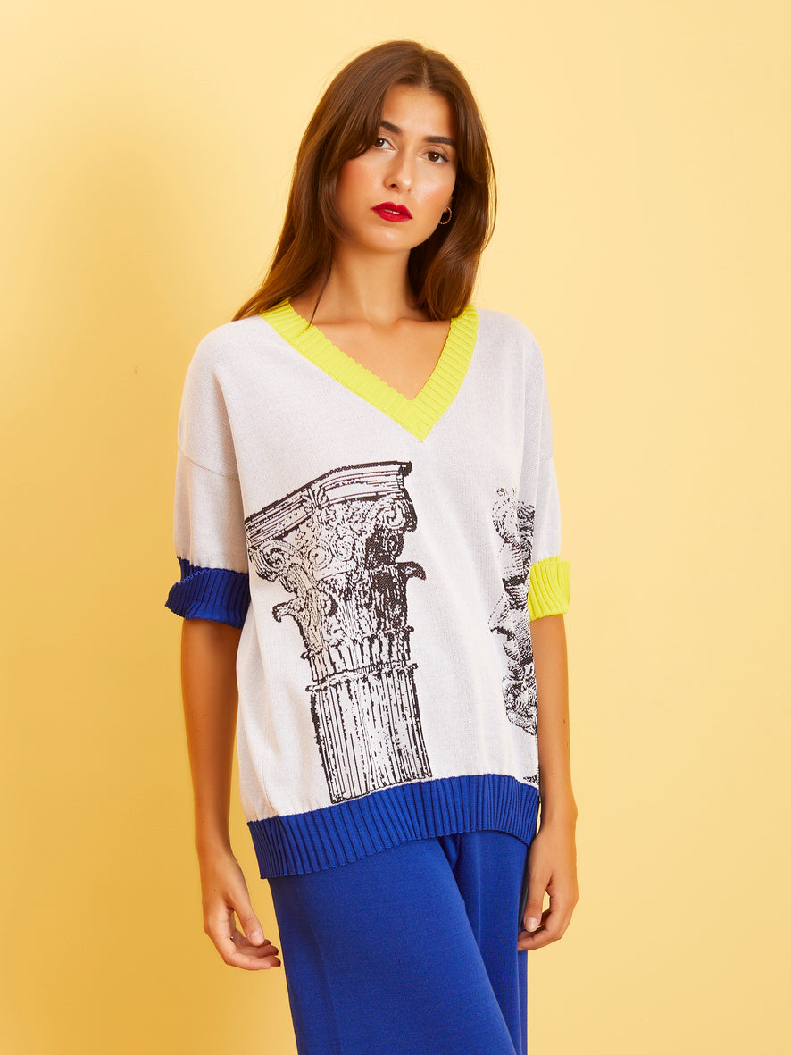 Maglia con disegni