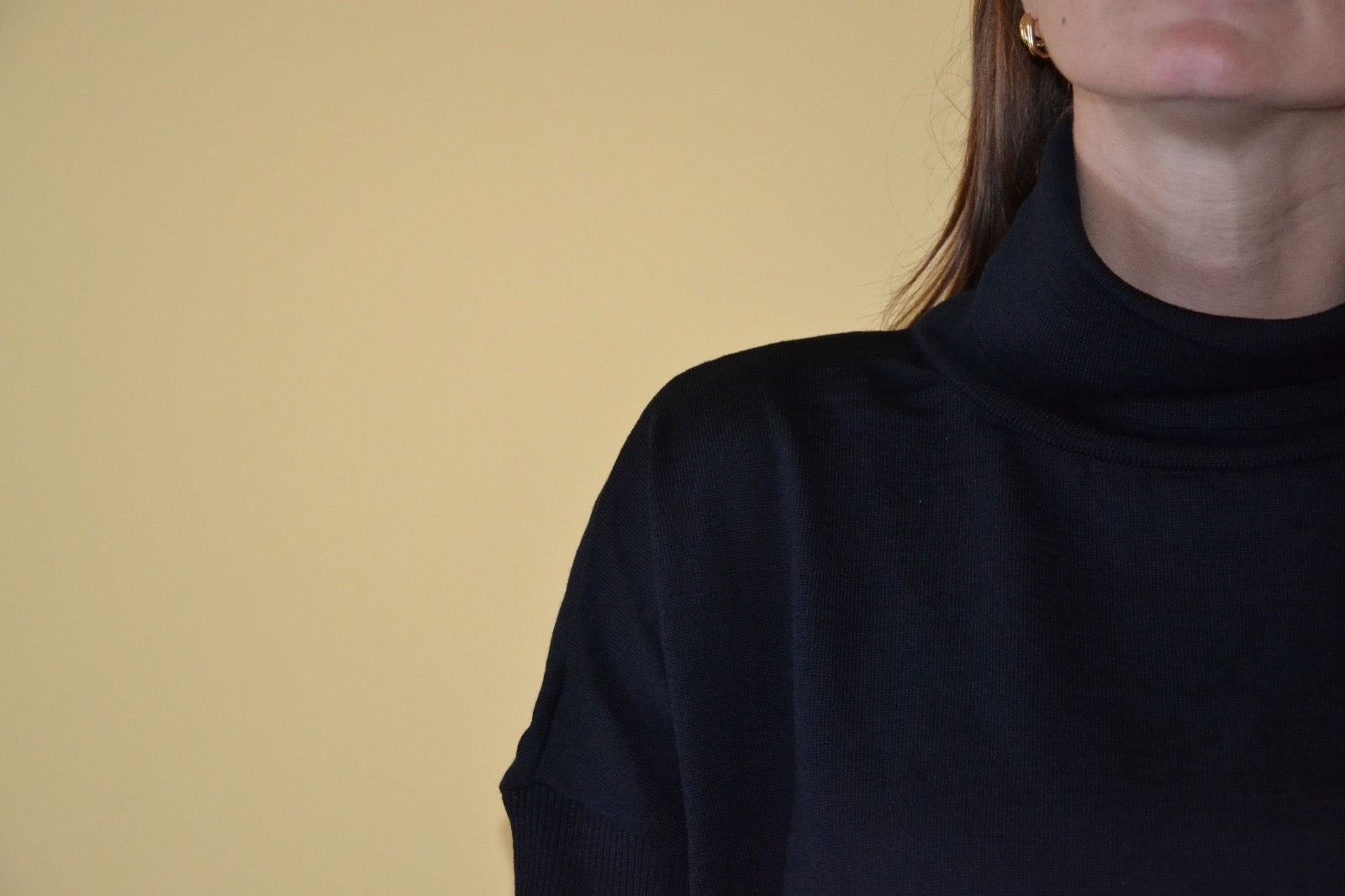 Maglia dolcevita 100% lana merinos