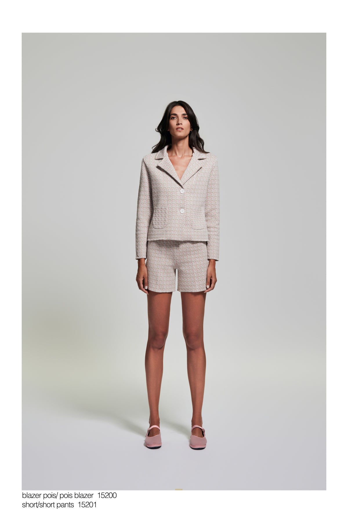 Blazer jaquard pois