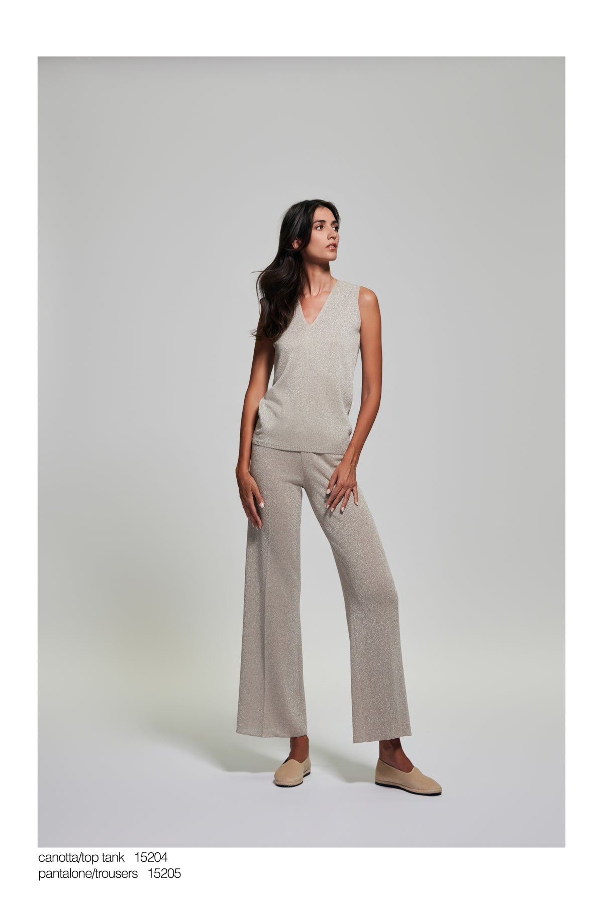 Pantalone palazzo lurex