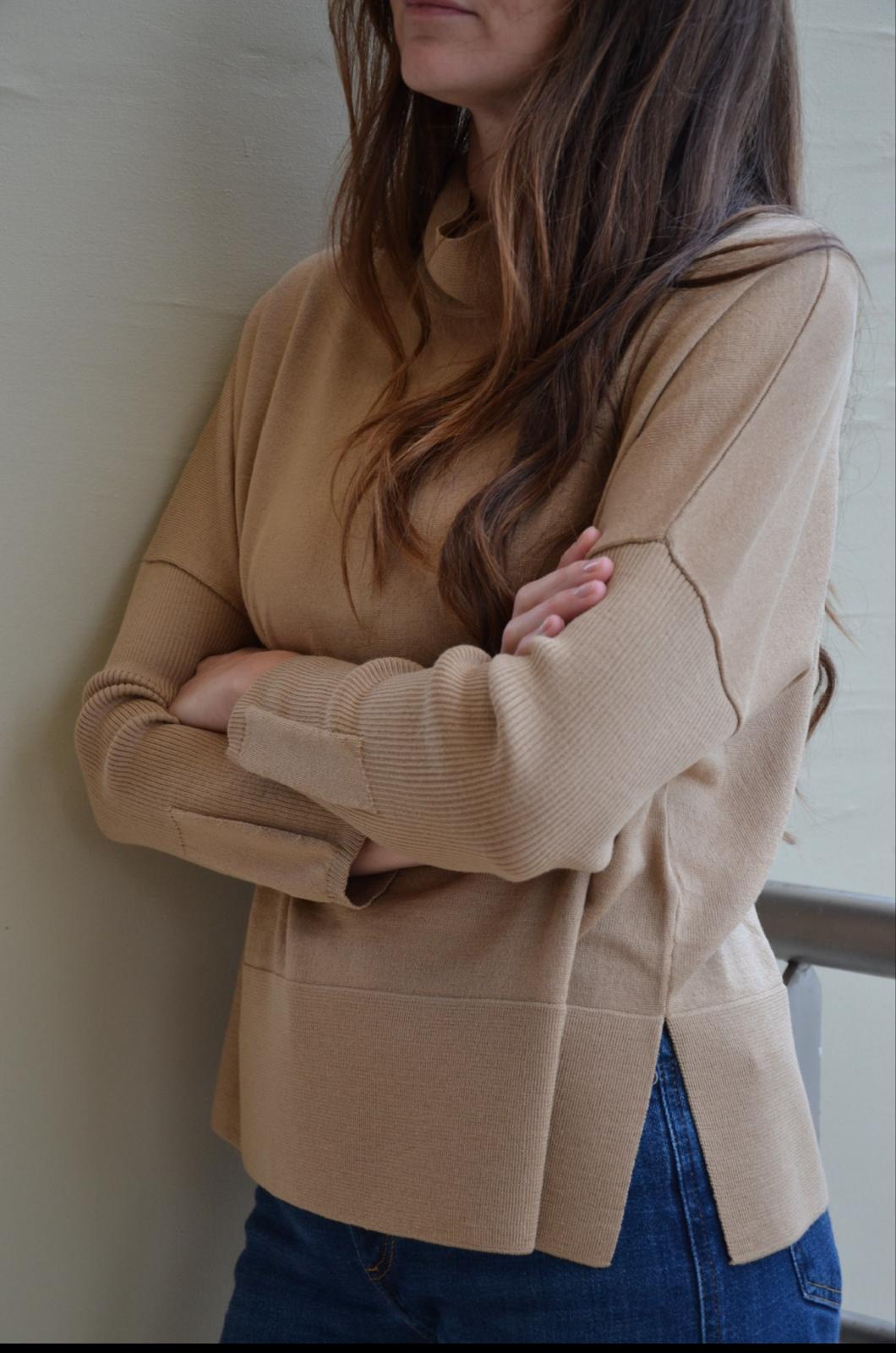 Maglia dolcevita 100% lana merinos