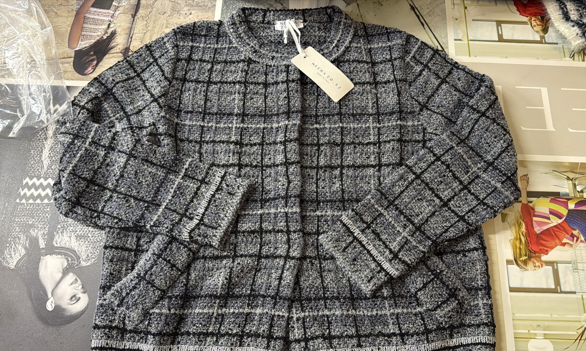 Giacca chanel due colori girocollo