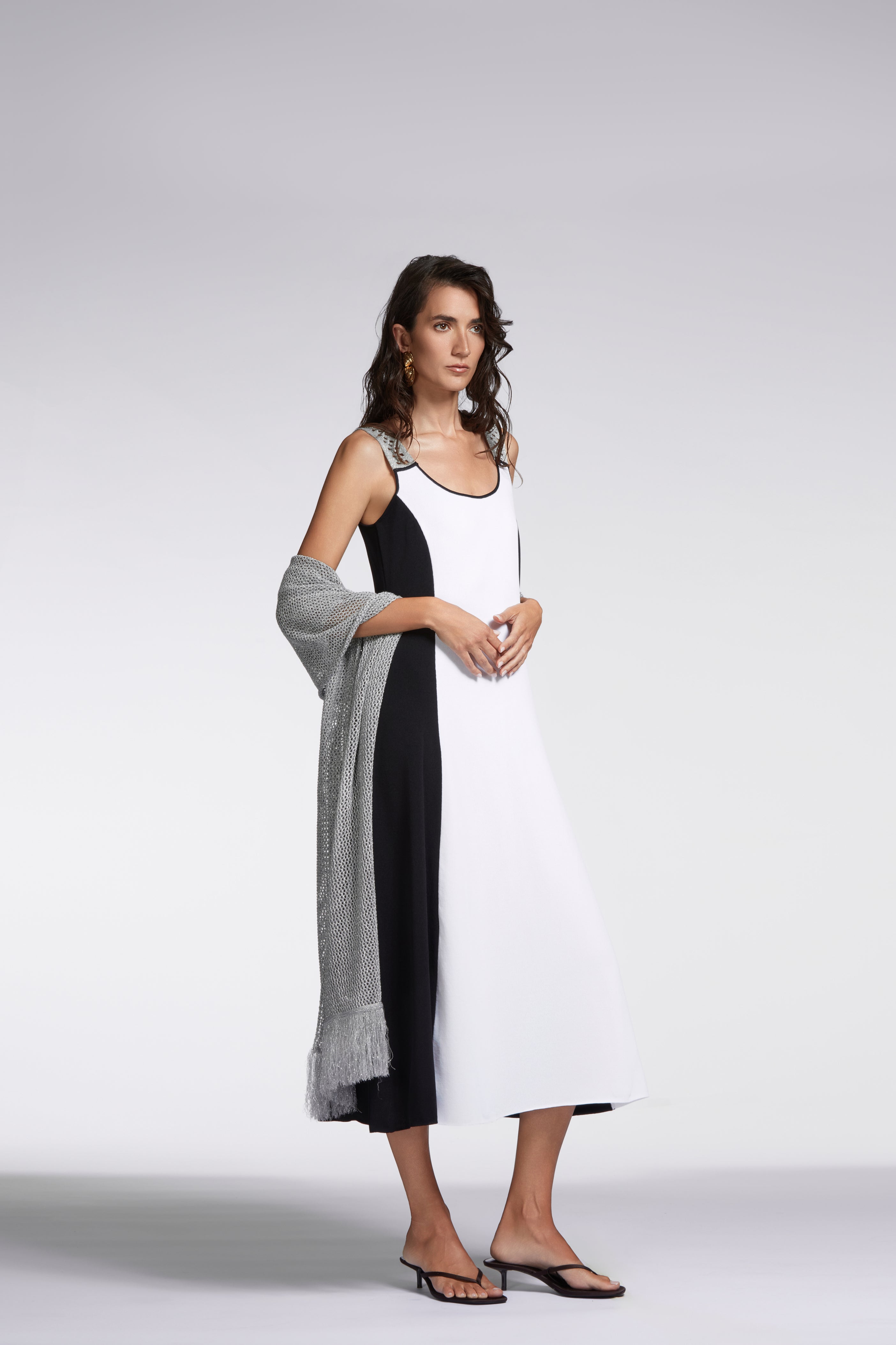 Stola traforata lurex